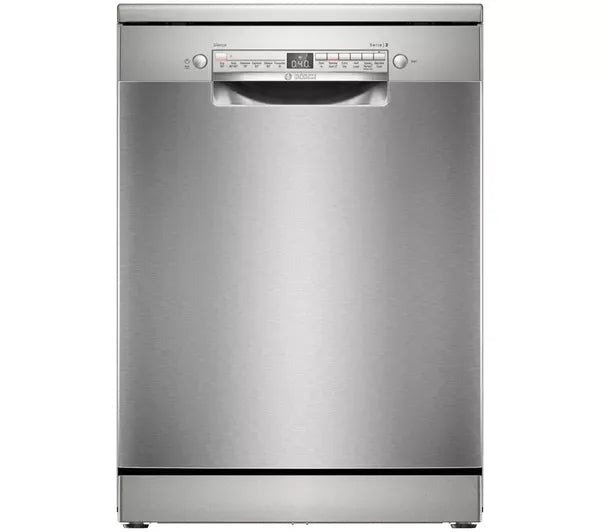 Bosch Series 2 Full-size WiFi-enabled Freestanding Dishwasher Brushed Steel | SMS2HVI06G