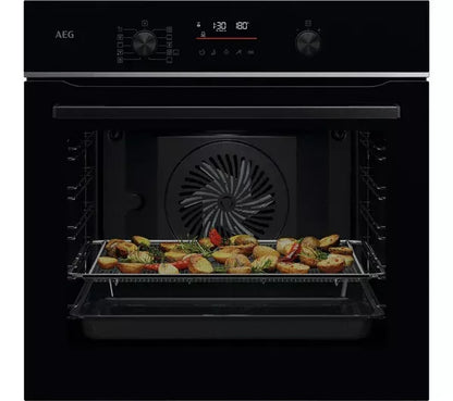 AEG 6000 Series SenseCook Electric Pyrolytic Oven Black | TS6PB521AB