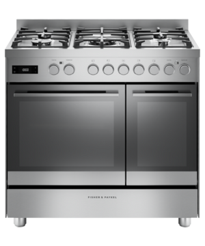 Fisher & Paykel 90cm Range Cooker with Gas Top in Stainless Steel | OR90L7DBGFX2