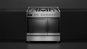 Fisher & Paykel 90cm Range Cooker with Gas Top in Stainless Steel | OR90L7DBGFX2