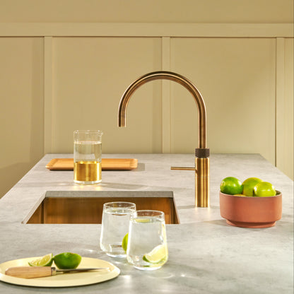 Quooker PRO3 Fusion Round Patinated Brass | 3FRPTN
