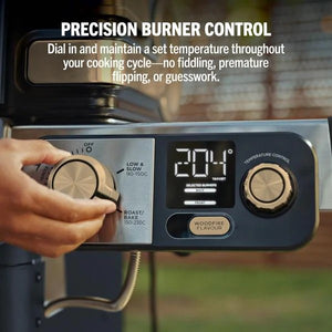 Ninja FlexFlame Outdoor Cooking System 5-in-1 Grill & Smoker | PG301UKBL | PRE-ORDER - Available Late March/Early April