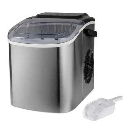 Daewoo Ice Cube Maker Machine 1.2 Litre Tank Self Clean Stainless Steel | 970029