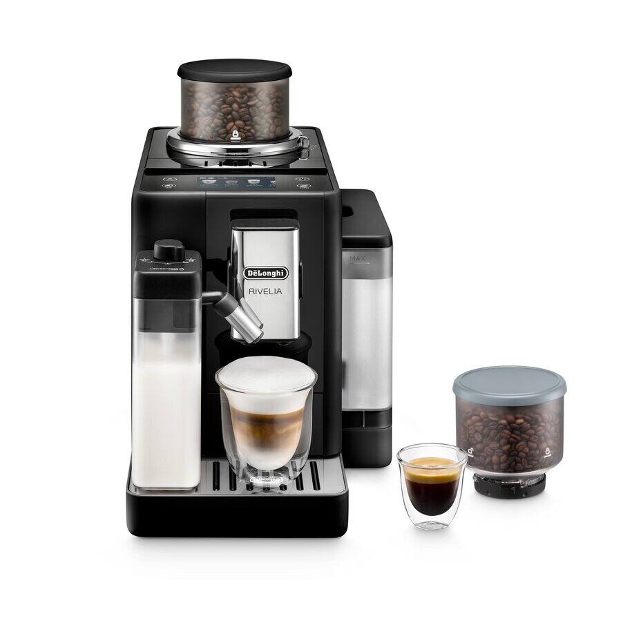 De'Longhi Rivelia Bean to Cup Coffee Machine Onyx Black | EXAM440.55.B