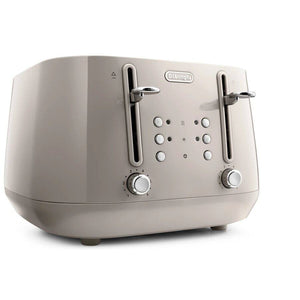 De'Longhi Eclettica 4 Slice Beige Toaster | CTY4003.BG