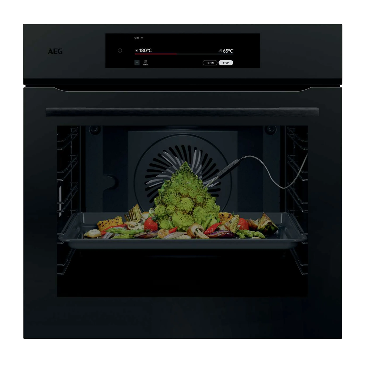 AEG 9000 ProAssist Black Electric Oven | NBT9P831AT