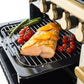 Rangemaster Estel Deluxe 110 Dual Fuel Range Cooker Gloss Black with Antique Brass Trim | ESDLB110DFPGBL/AB1