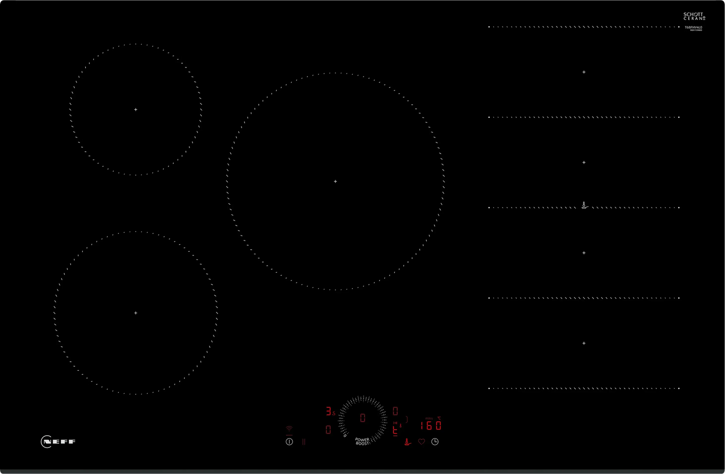 Neff N70 Induction Hob 80cm Black | T68FHV4L0