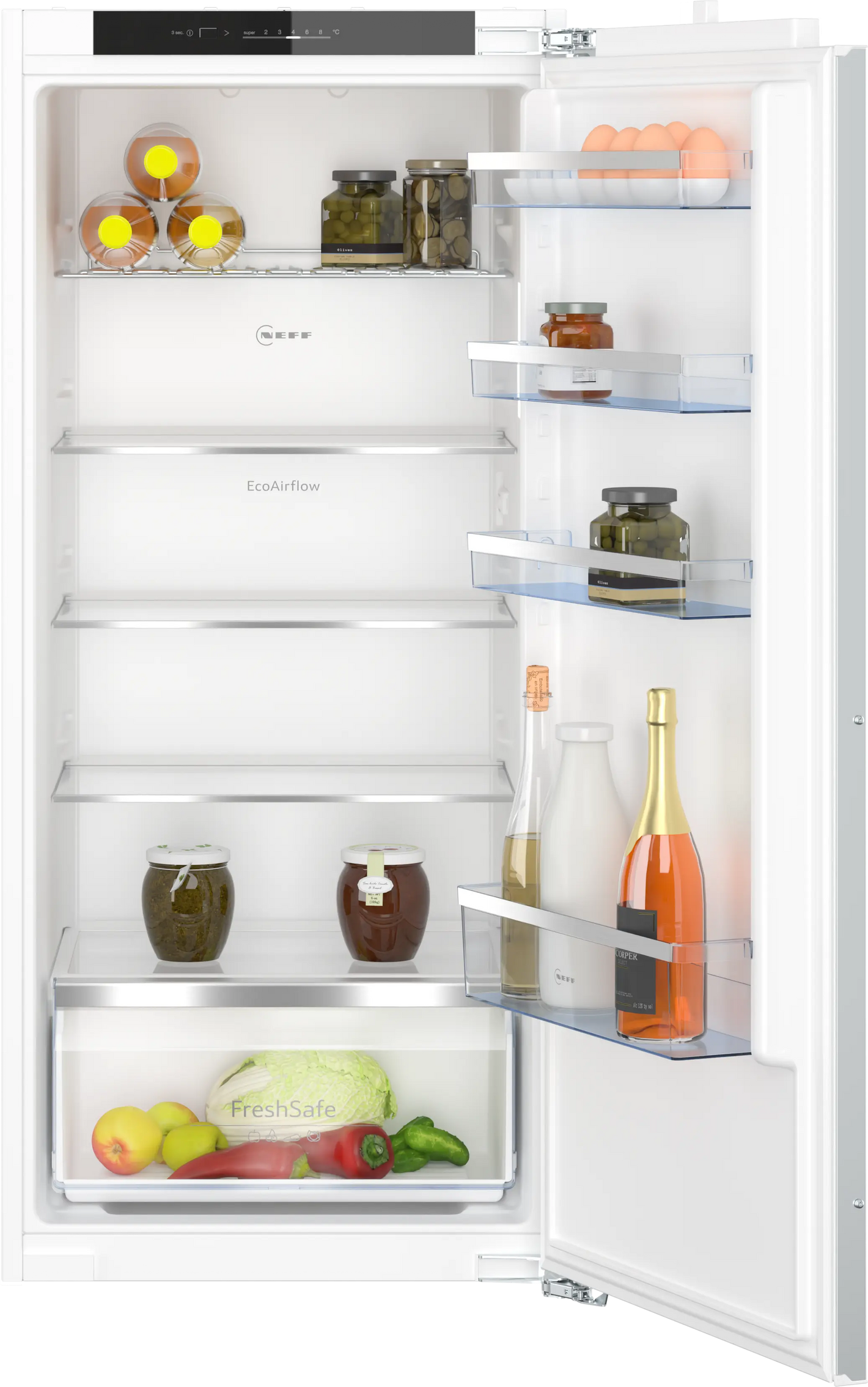 Neff N50 204 Litre In-column fixed hinge integrated fridge | KI1412FE1G