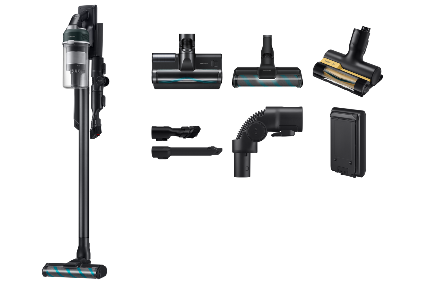 Samsung Jet 85S Complete Stick Vacuum Cleaner Powerful Suction 250W Teal Green | VS70H25WFT/EU