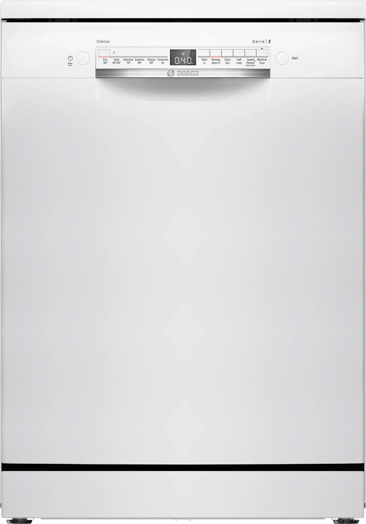 Bosch Series 2 Full-size WiFi-enabled Freestanding Dishwasher White | SMS2HVW06G
