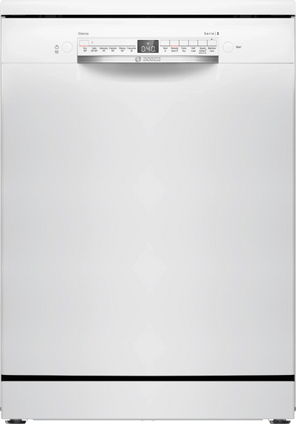 Bosch Series 2 Full-size WiFi-enabled Freestanding Dishwasher White | SMS2HVW06G