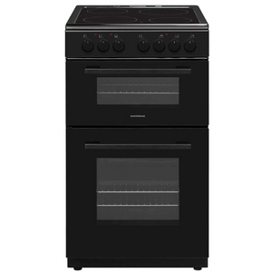 NordMende FS 50cm Twin Cavity Electric Fan Cooker with Ceramic Top Black | CTEC53BK