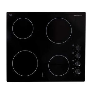 NordMende B/I 60cm 4 Zone Frameless Ceramic Hob Plastic Knobs | HCP604FL