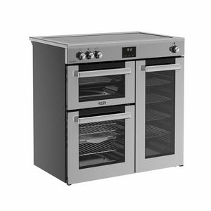 BELLING 90CM COOKCENTRE ELECTRIC RANGE COOKER WITH 5 ZONE INDUCTION HOB - STAINLESS STEEL | CC90EISTA