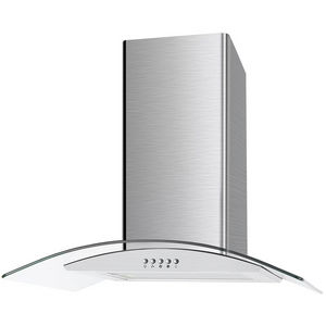 Cata 60cm Curved Glass Chimney Hood Stainless Steel | UBSCG60SS