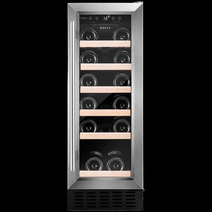 CDA 30cm Freestanding Under-counter Wine Cooler Stainless Steel | CFWC304SS