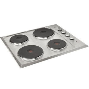 Nordmende 60CM 4 Zones Solid Plate Electric Hob Stainless Steel | HE62IX
