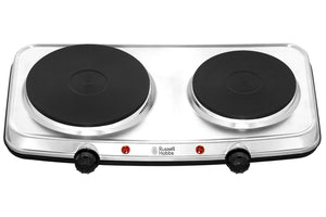 Russell Hobbs 2 Zone Electric Mini Hob – Stainless Steel | 15199