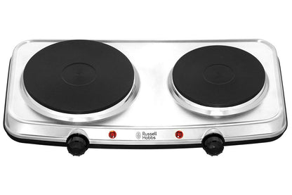Russell Hobbs 2 Zone Electric Mini Hob – Stainless Steel | 15199