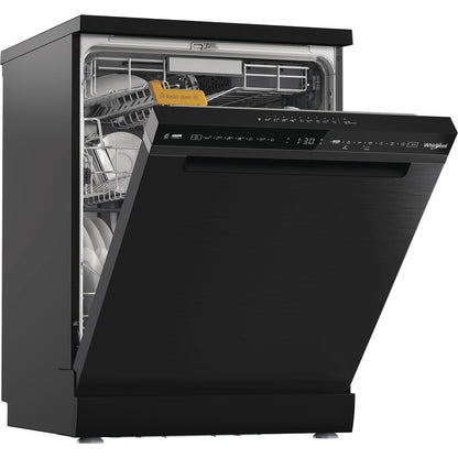 Whirlpool 15 Place Setting Freestanding Dishwasher Black | W8FHS61BSUK
