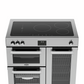 BELLING 90CM COOKCENTRE ELECTRIC RANGE COOKER WITH 5 ZONE INDUCTION HOB - STAINLESS STEEL | CC90EISTA
