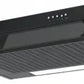Cata 60cm Top + Back Vented Visor Cooker Hood  | UBVHRV60BK