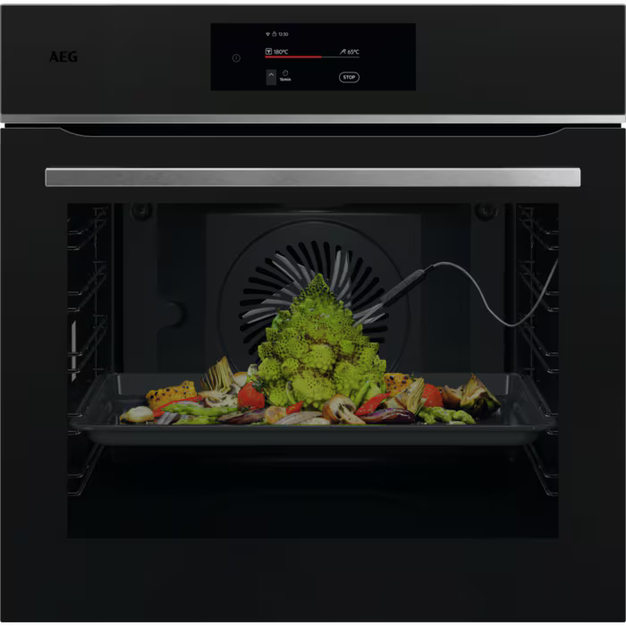AEG 7000 Series MealAssist Electric Single Oven Matt Black | TE7PB731AT