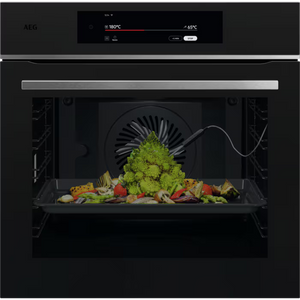 AEG 9000 Series ProAssist Built-in Pyrolytic Single Oven Matt Black | TT9PB831AT