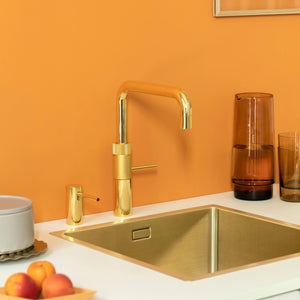 Quooker PRO3 Fusion Square Gold | 3FSGLD