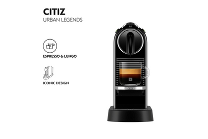 De'Longhi Citiz Nespresso Coffee Machine, Black | EN167B