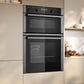 Neff N50 Built in Electric Double Oven Home Connect Stainless Steel | U2ACH7AN7B