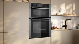 Neff N50 Built in Electric Double Oven Home Connect Stainless Steel | U2ACH7AN7B