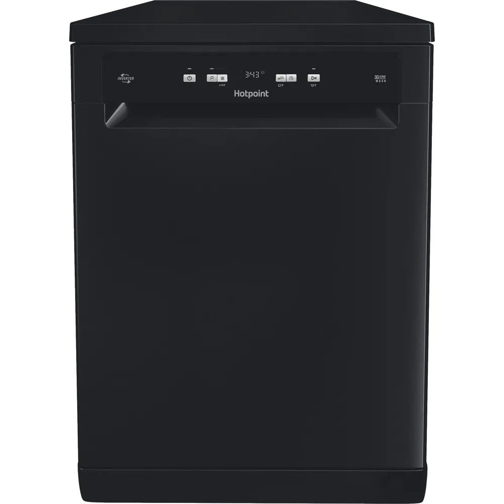Hotpoint Freestanding Full Size Dishwasher with Rapid Wash Black| HP2FFC14BN6BUK
