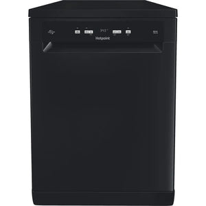 Hotpoint Freestanding Full Size Dishwasher with Rapid Wash Black| HP2FFC14BN6BUK