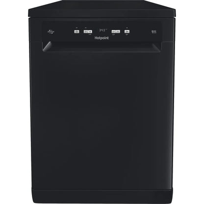 Hotpoint Freestanding Full Size Dishwasher with Rapid Wash Black| HP2FFC14BN6BUK
