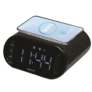 Groov-e Atlas II Bluetooth Alarm Clock Radio | GV-CR06-BK