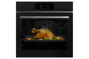 AEG 7000 Series MealAssist Built-in Pyrolytic Single Oven Matt Black | TR7PB731ST