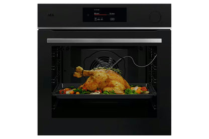 AEG 7000 Series MealAssist Built-in Pyrolytic Single Oven Matt Black | TR7PB731ST