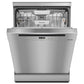 Miele Front Active Plus 60CM Freestanding Standard Dishwasher - Clean Steel | G5811SC S/S