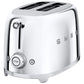 Smeg 50's Retro Style Aesthetic 2 Slice Toaster Stainless Steel  | TSF01SSUK
