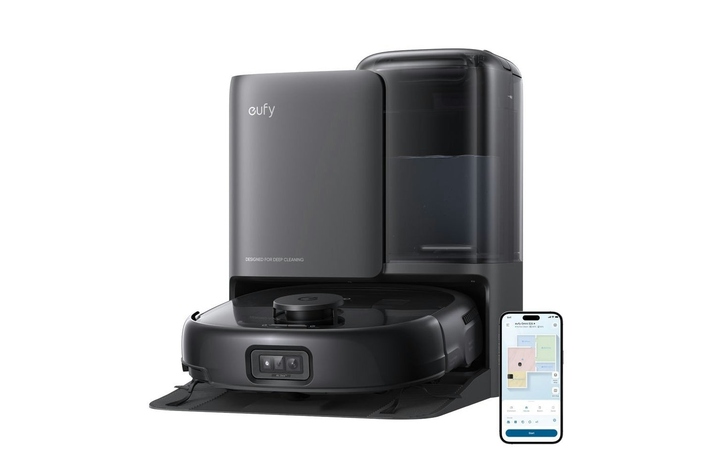 Eufy Omni E25 Robot Vacuum Cleaner with Self-Empty Station | T2353V11