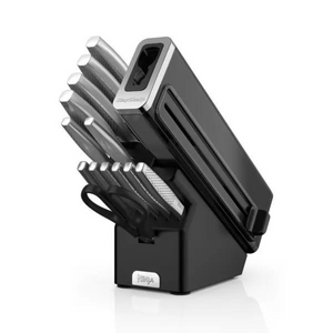 Ninja,, StaySharp Knife Block With Integrated Sharpener 14 Piece Set, Grey |  K62014EUUK