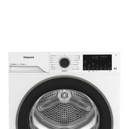 Hotpoint 9kg Heat Pump Tumble Dryer with Pet-Hair Care- White | HHDW90WWIRE