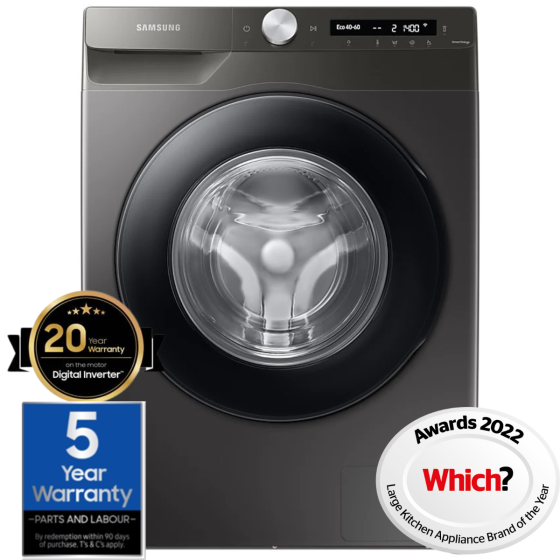 Samsung WW90T534DAN, 9KG, 1400RPM, Autodose Washing Machine, Inox
