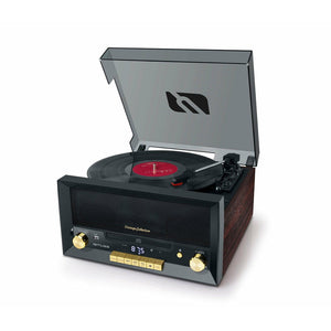 Muse  Muse 20W Turntable Micro System With CD Player - Brown & Black | MT-112W