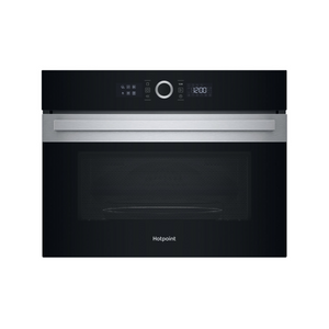 Hotpoint 40L Microwave with Grill Black & Steel | HMW57HMXUK