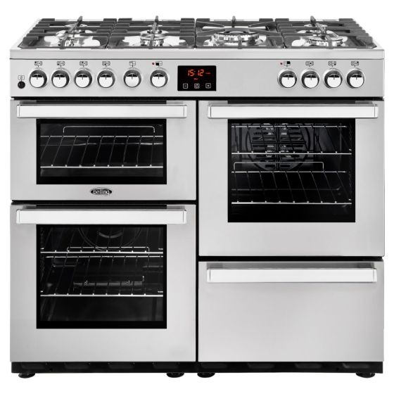 Belling 100DFTPROFSTA Cook Centre 100cm Dual Fuel Stainless Steel Range Cooker LEAD TIME APPLIES