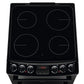 Zanussi 55cm Ceramic Hob Electric Cooker | ZCV46250BA