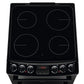 Zanussi 55cm Ceramic Hob Electric Cooker | ZCV46250BA